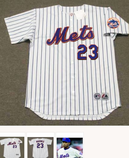 PAT MAHOMES New York Mets 1999 Home Majestic Throwback Baseball Jersey