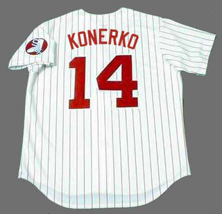 PAUL KONERKO Chicago White Sox 1970's Majestic Throwback Baseball Jersey