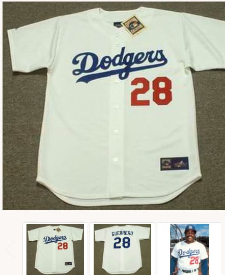 PEDRO GUERRERO Los Angeles Dodgers 1981 Majestic Cooperstown Home Jersey