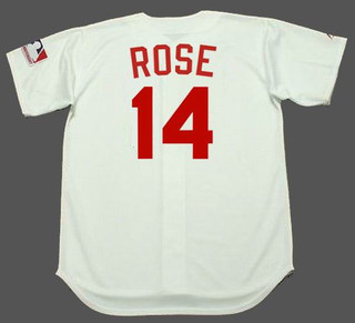 PETE ROSE Cincinnati Reds 1969 Home Majestic Throwback Baseball Jersey