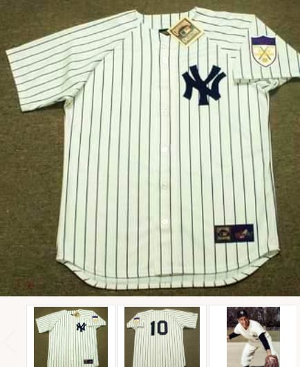 PHIL RIZZUTO New York Yankees 1951 Majestic Cooperstown Throwback Home Jersey