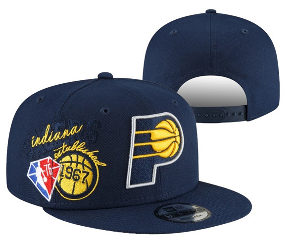 Pacers Navy Snapback Hat --YD