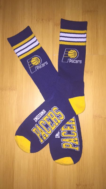 Pacers Team Logo Purple NBA Socks