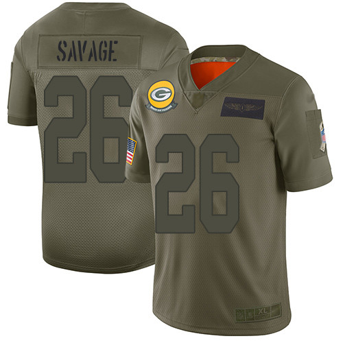 Packers #26 Darnell Savage Camo Men's Stitched Football Limited www.usanfljerseys.net 2019 Salute To Service Jersey