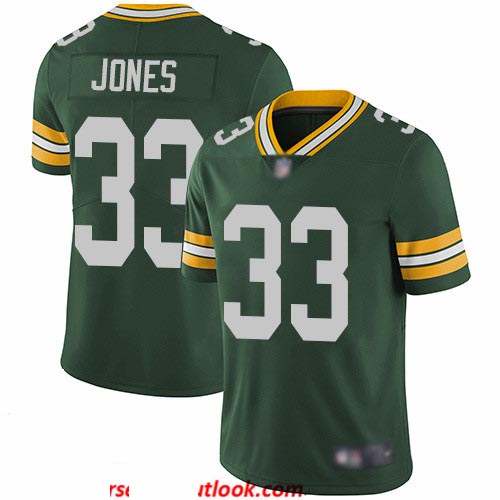 Packers #33 Aaron Jones Green Team Color Youth Stitched Football Vapor Untouchable Limited Jersey
