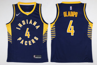 Pacers 4 Victor Oladipo Navy Nike Swingman Jersey