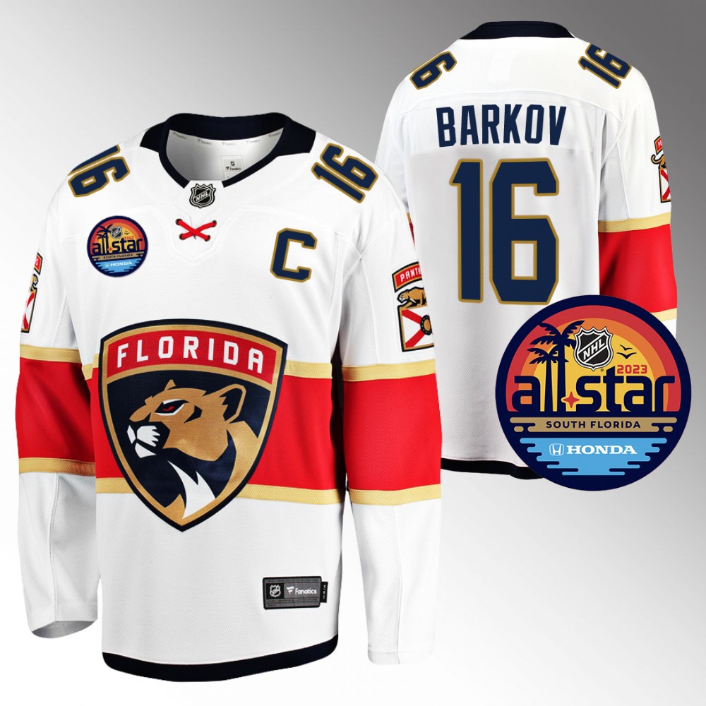 Panthers #16 Aleksander Barkov White 2023 NHL All-Star Jersey