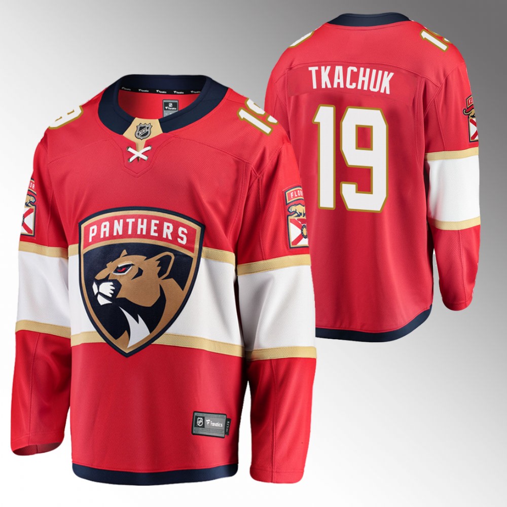 Panthers #19 Matthew Tkachuk Red 2022 Home Jersey
