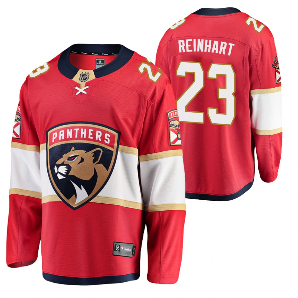 Panthers #23 Sam Reinhart Red 2021 Home Jersey