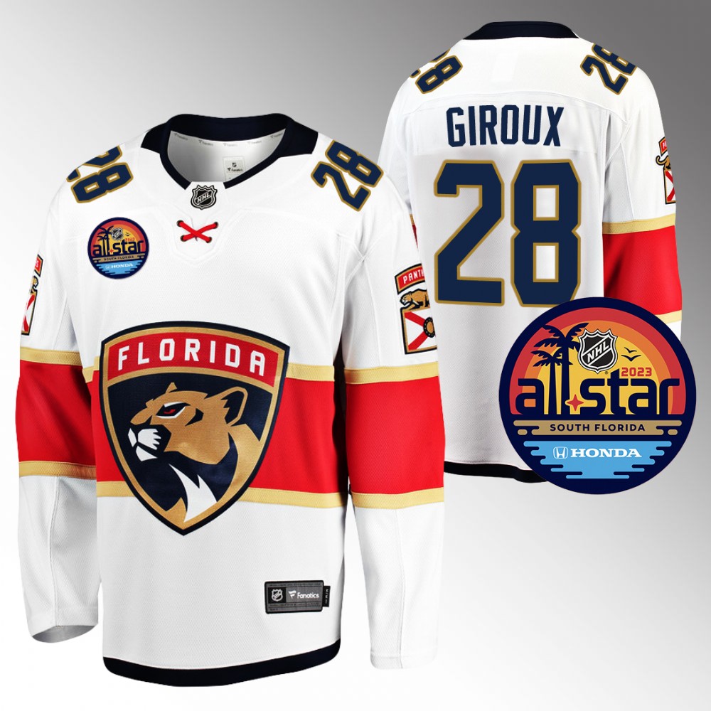 Panthers #28 Claude Giroux White 2023 NHL All-Star Jersey