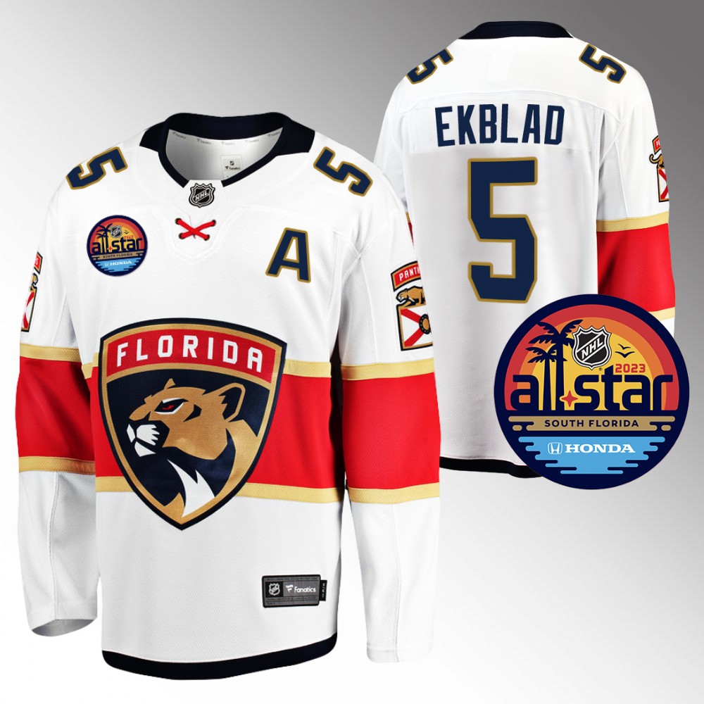 Panthers #5 Aaron Ekblad White 2023 NHL All-Star Jersey