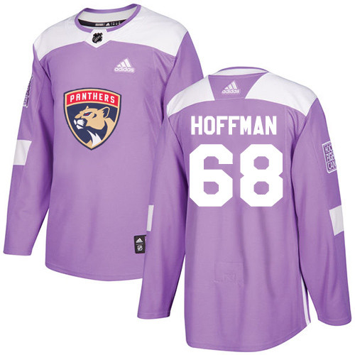 Panthers #68 Mike Hoffman Purple Authentic Fights Cancer Stitched Hockey Jersey