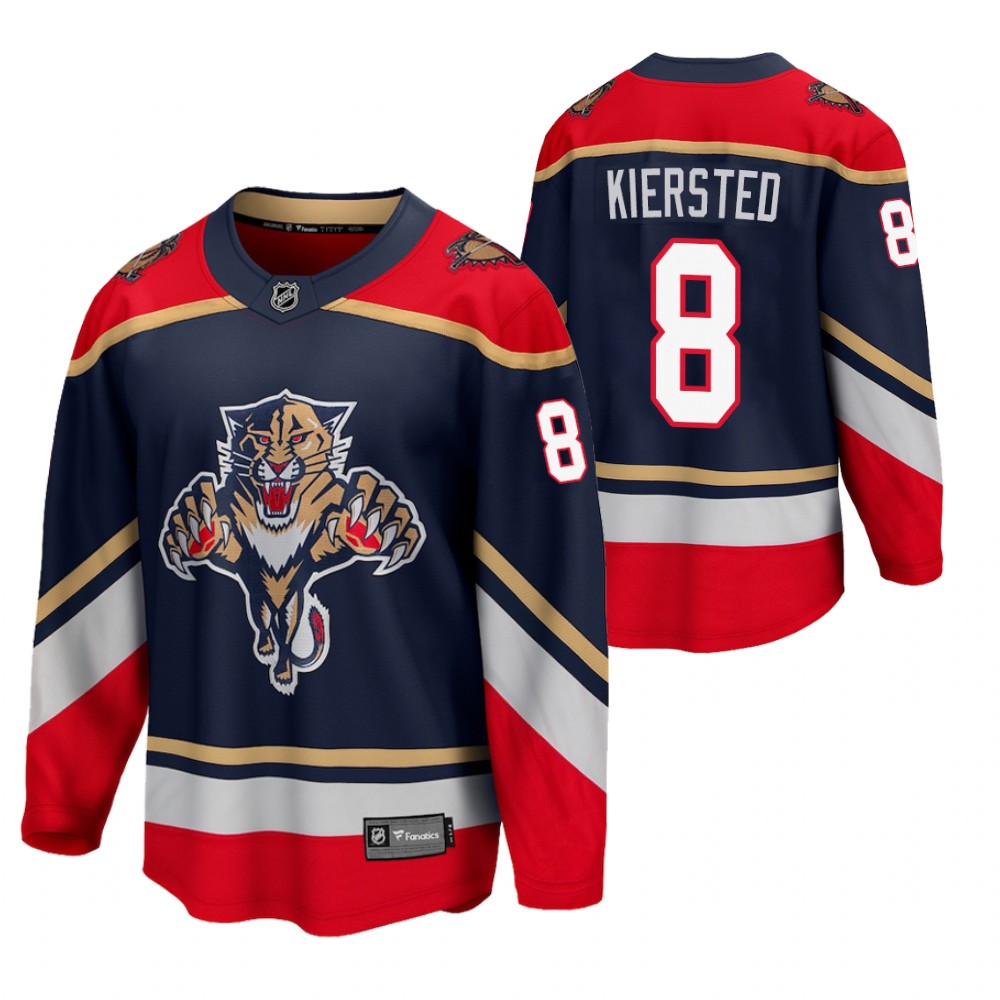 Panthers #8 Matt Kiersted Blue 2021 Reverse Retro Jersey