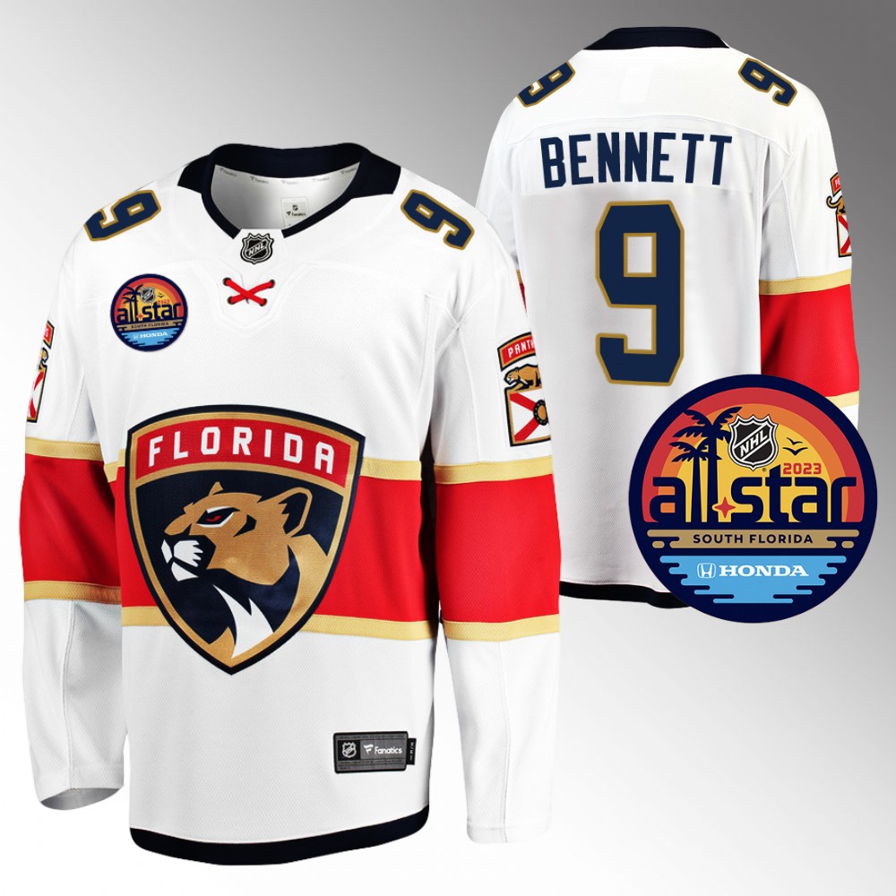 Panthers #9 Sam Bennett White 2023 NHL All-Star Jersey