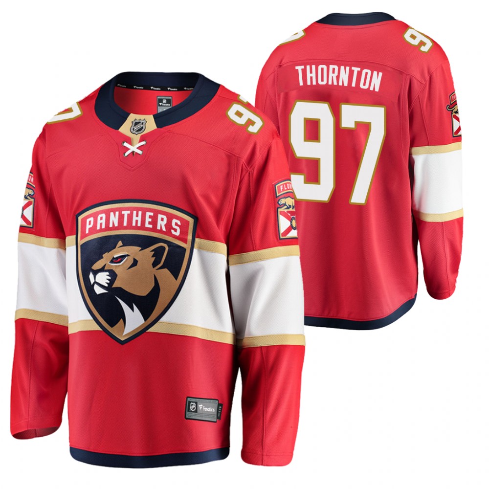 Panthers #97 Joe Thornton Red Home Jersey