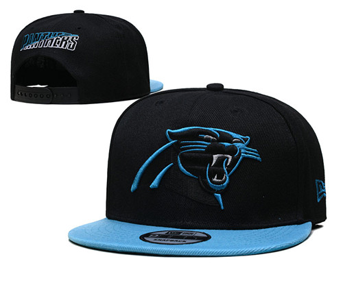 Panthers Black Snapback Hat --TX