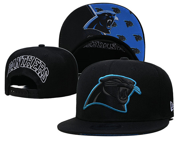 Panthers Black Snapback Hat--GS