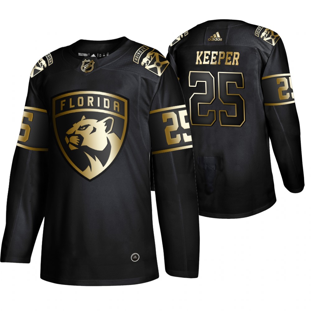 Panthers Brady Keeper Black Adidas 2019 NHL Golden Edition Jersey