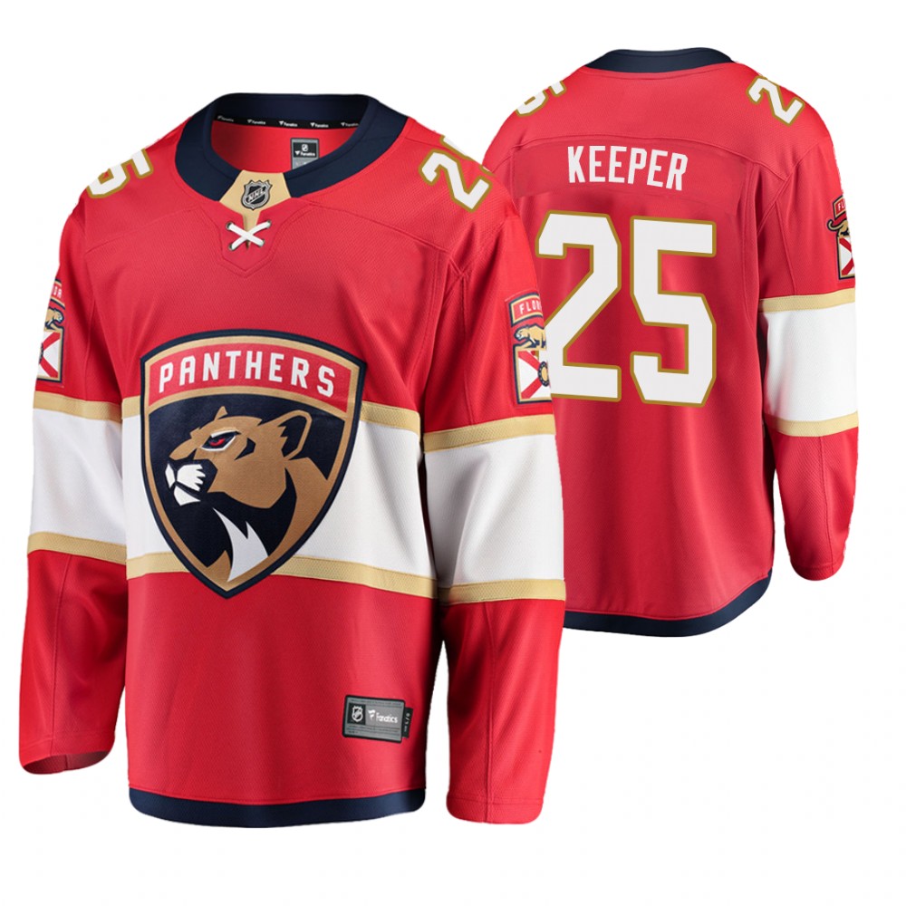 Panthers Brady Keeper Red Breakaway Player Home Jersey