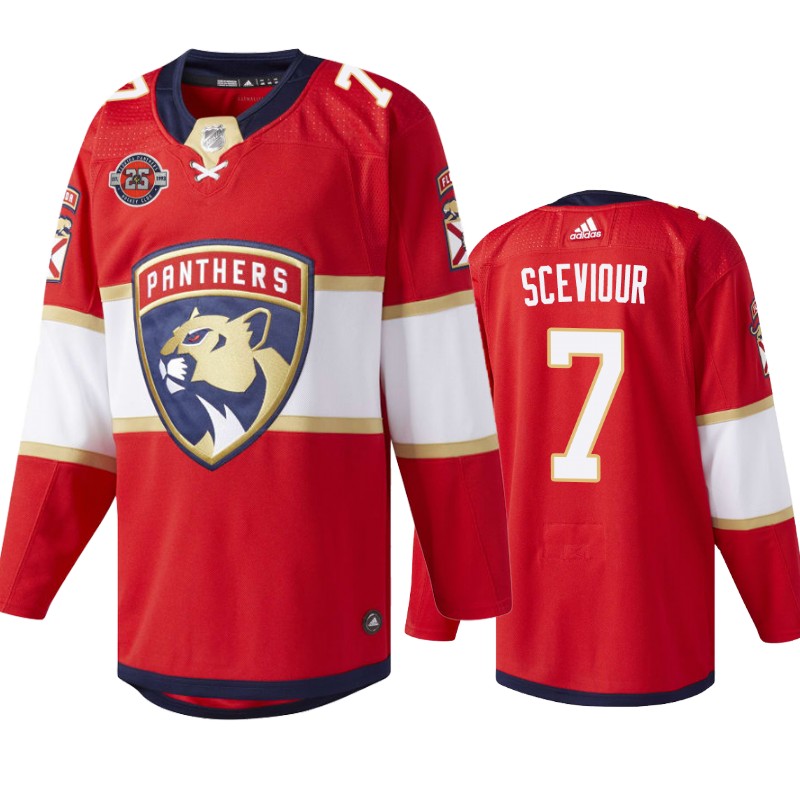 Panthers Colton Sceviour Red Commemorative 25th Anniversary Jersey