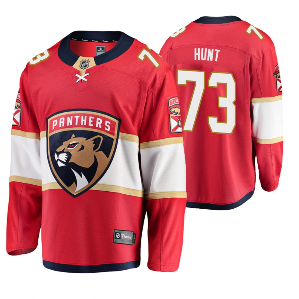 Panthers Dryden Hunt Red Breakaway Player Home Jersey