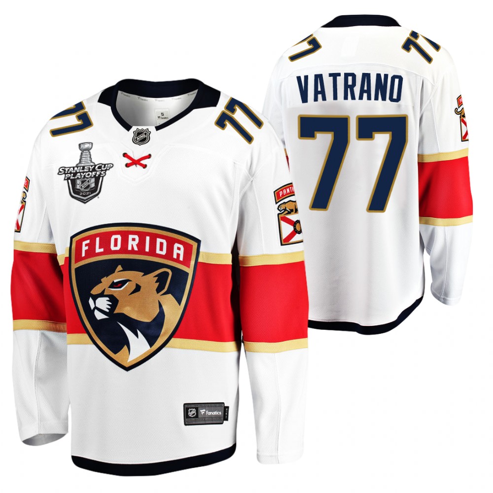 Panthers Frank Vatrano Jersey 2021 Stanley Cup Playoffs White Men
