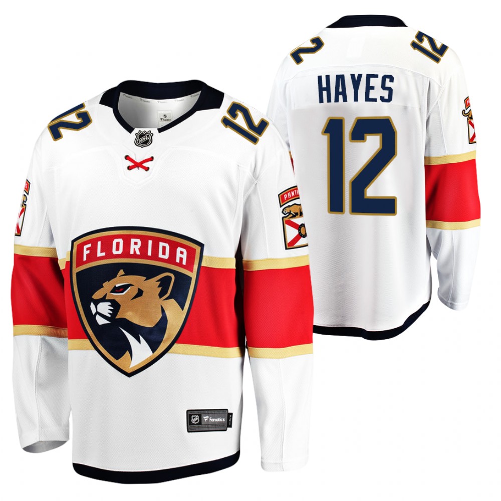 Panthers Jimmy Hayes Jersey Away White Honor Broadway Men
