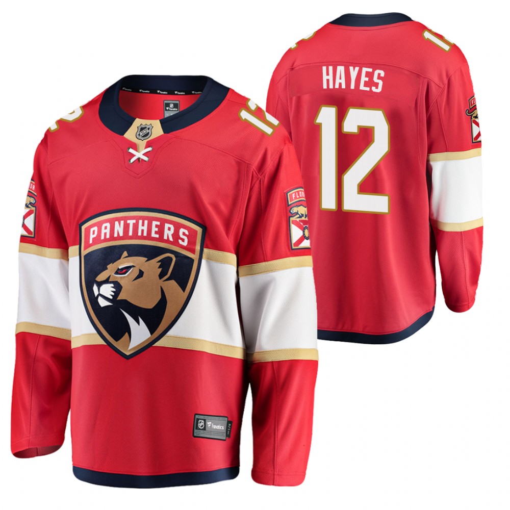 Panthers Jimmy Hayes Jersey Home Red Honor Broadway Men