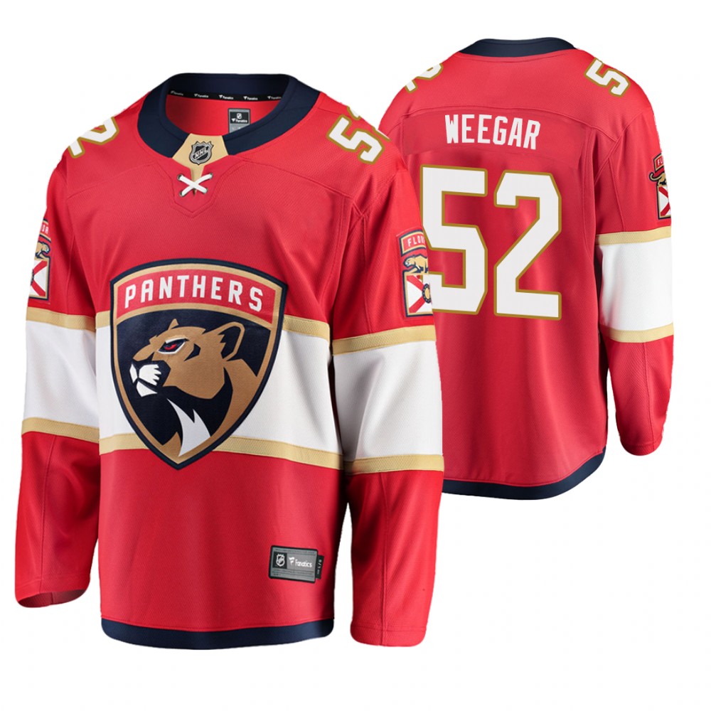 Panthers MacKenzie Weegar Red Player Home Jersey