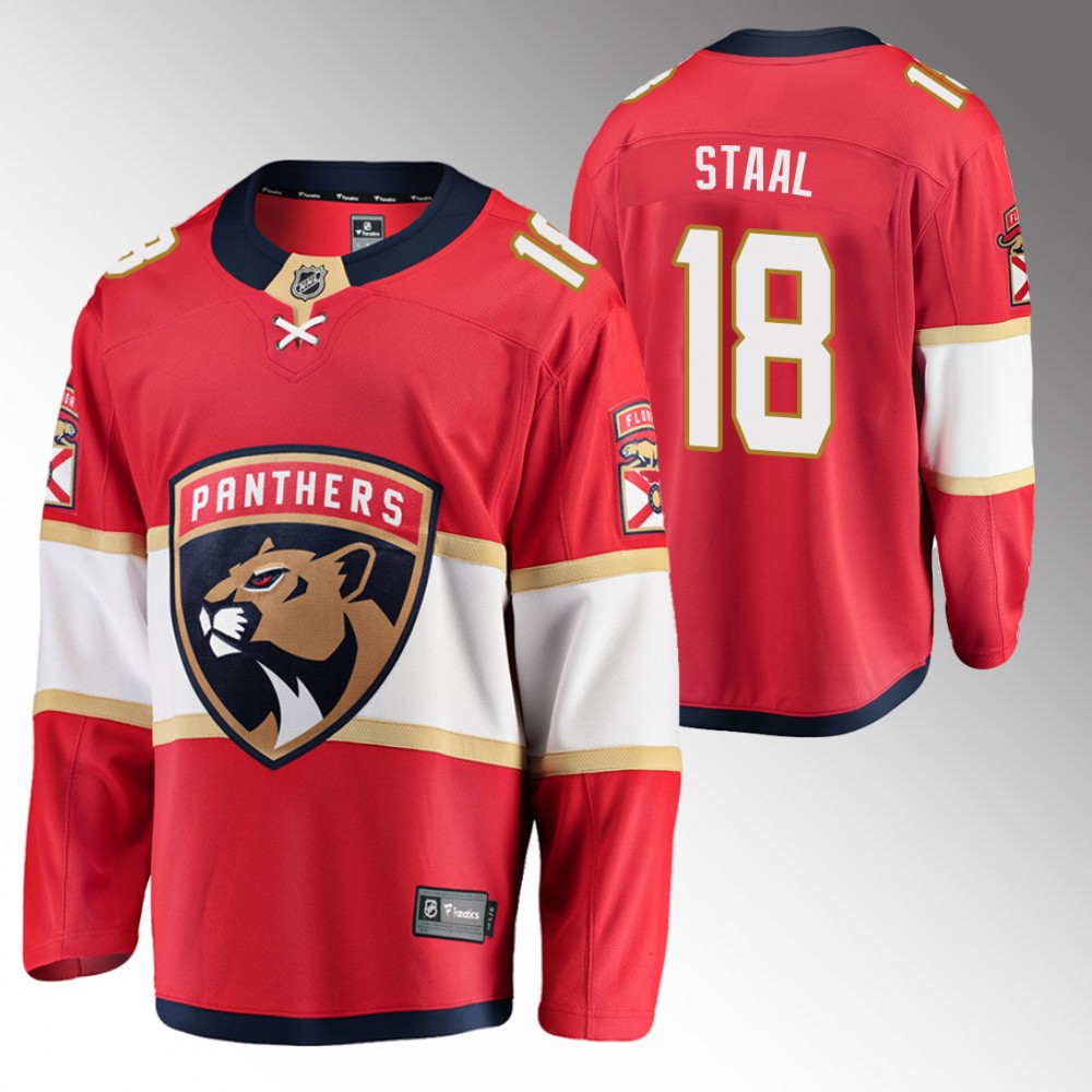 Panthers Marc Staal Jersey Home Red Breakaway Player Men