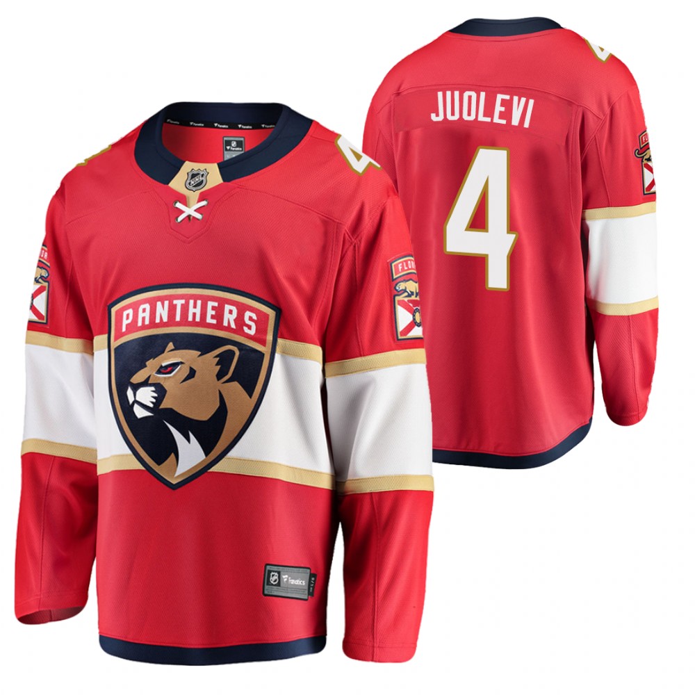 Panthers Olli Juolevi Jersey Home Red Player Men