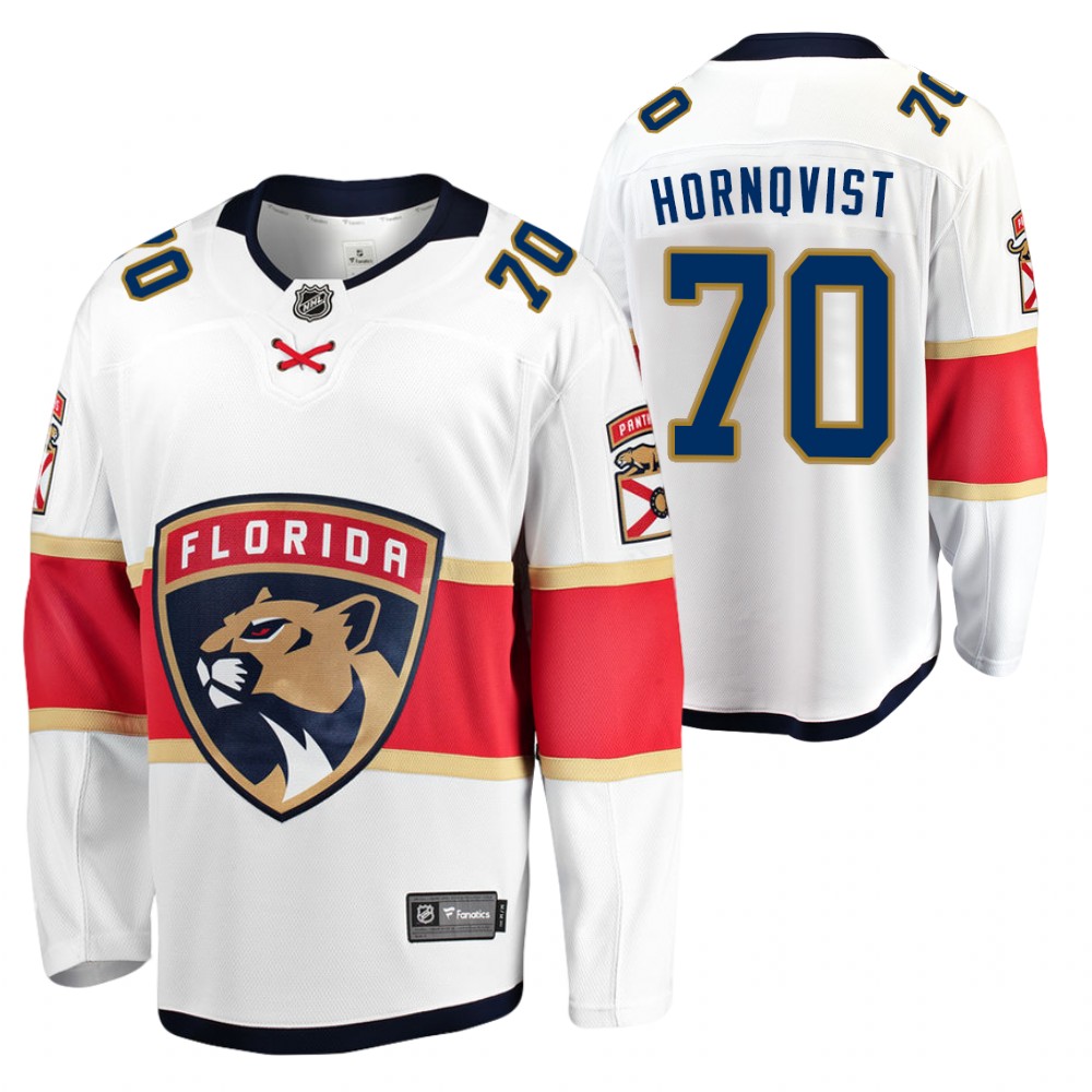 Panthers Patric Hornqvist Jersey Away White Breakaway Player Men