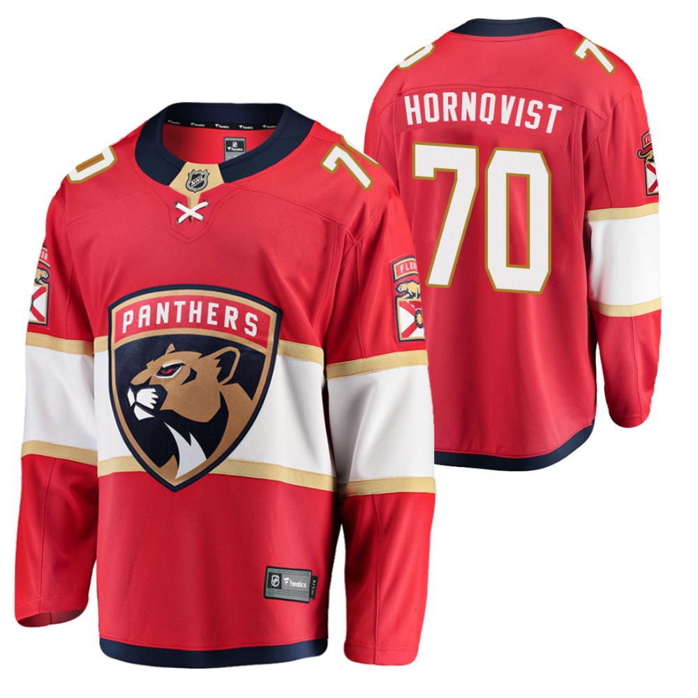 Panthers Patric Hornqvist Jersey Home Red Breakaway Player Men