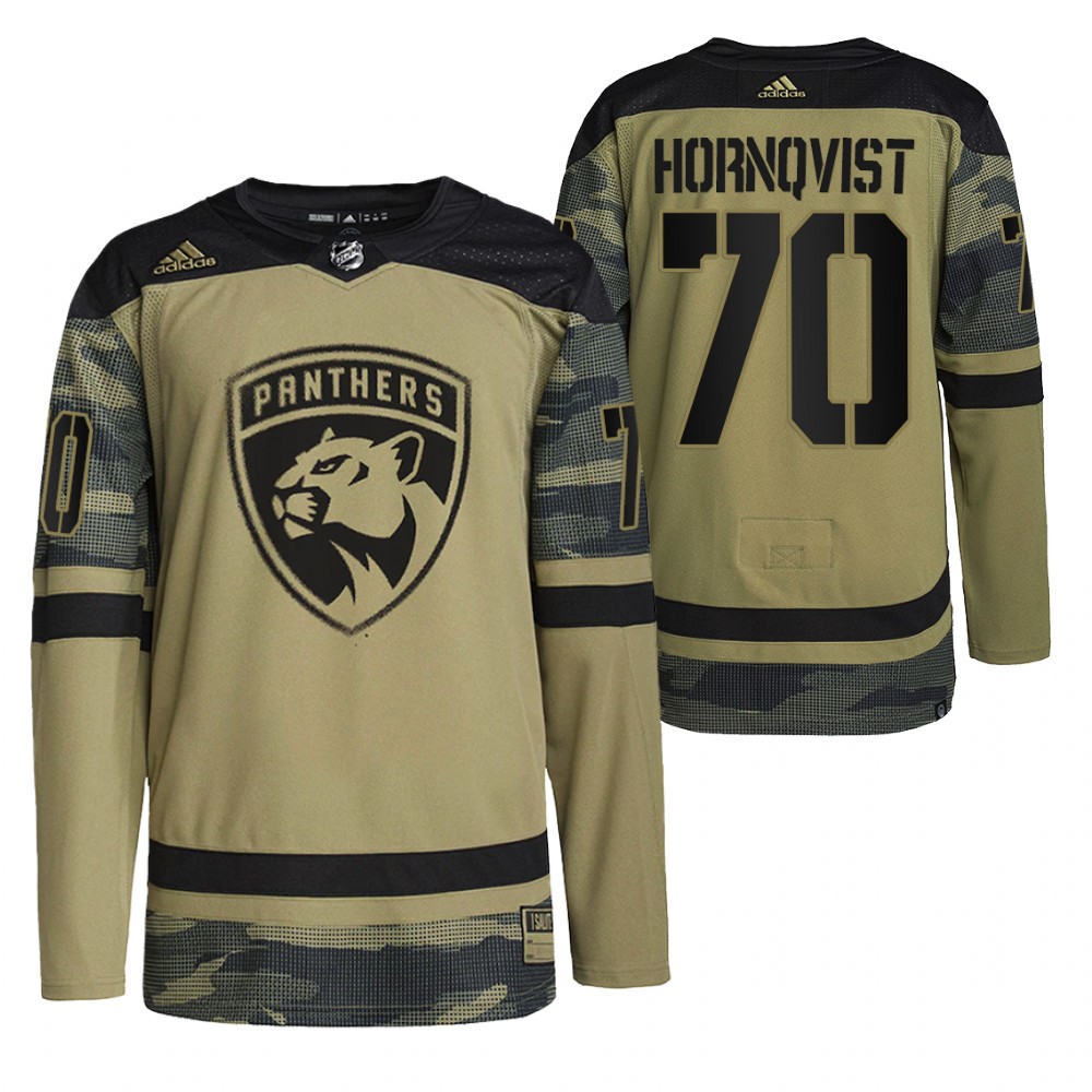Panthers Patric Hornqvist Military Appreciation Camo Practice Jersey