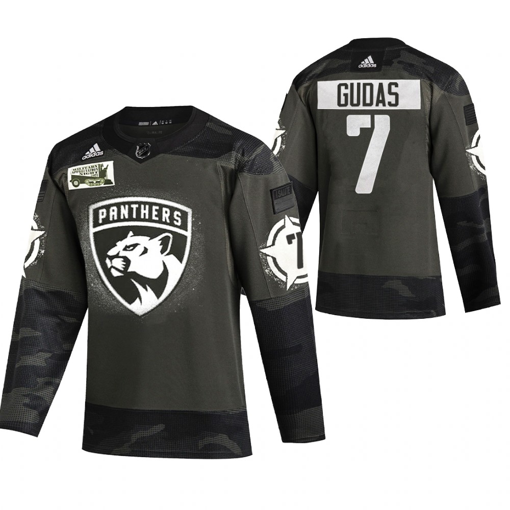 Panthers Radko Gudas Camo 2021 Military Night Authentic Limited Jersey