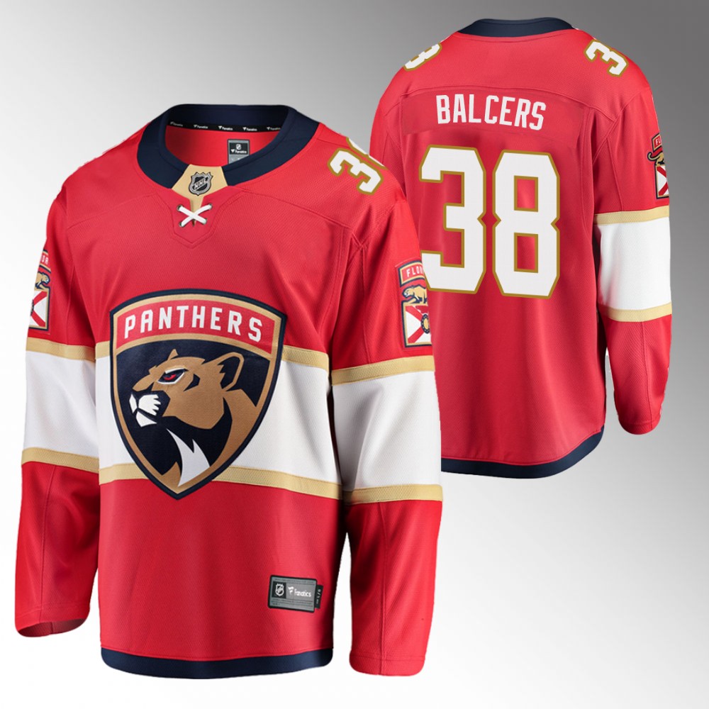 Panthers Rudolfs Balcers Jersey Home Red Breakaway Player Men