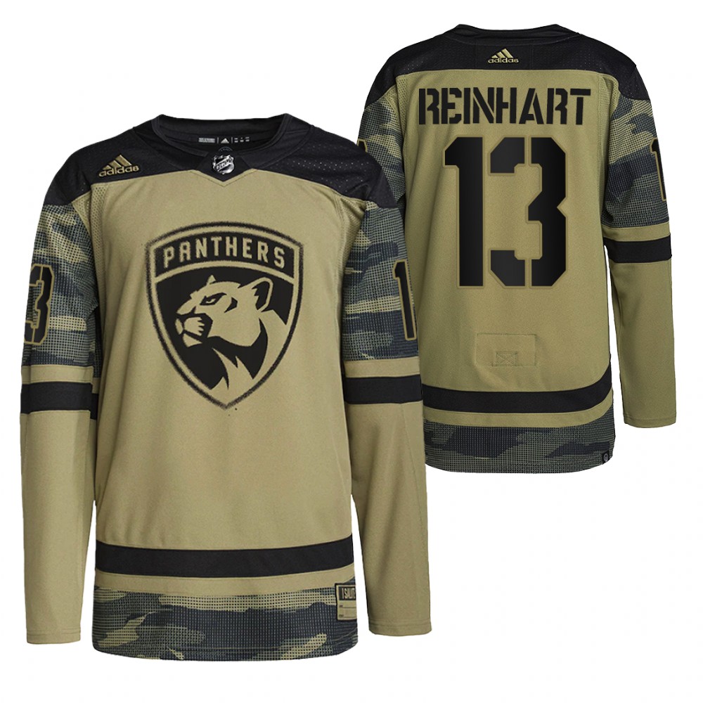 Panthers Sam Reinhart Military Appreciation Camo Practice Jersey