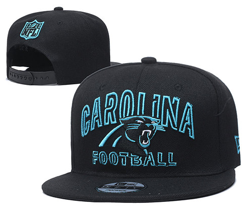 Panthers Team Logo Black Adjustable Hat YD