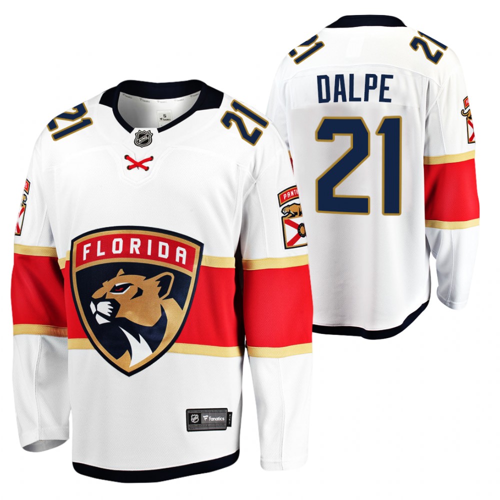 Panthers Zac Dalpe Jersey Away White Player Men