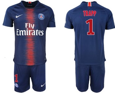 Paris Saint-Germain #1 Trapp Home Soccer Club Jersey