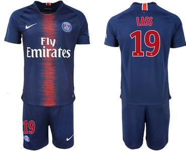 Paris Saint-Germain #19 Lass Home Soccer Club Jersey