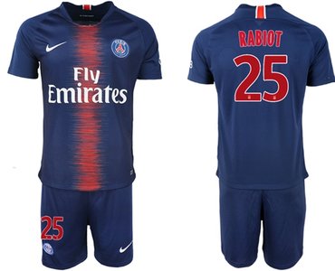 Paris Saint-Germain #25 Rabiot Home Soccer Club Jersey