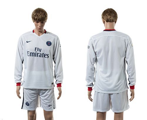 Paris Saint-Germain Blank Away Long Sleeves Soccer Club Jersey
