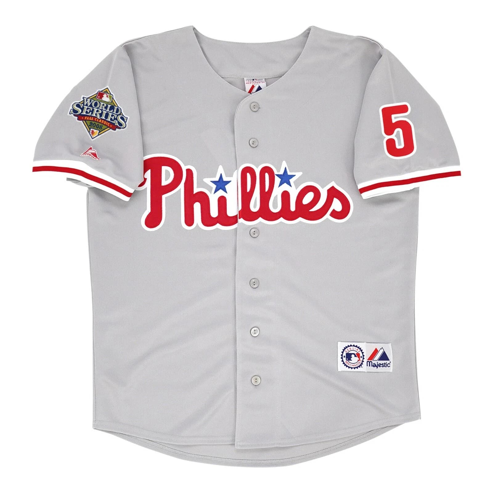 Pat Burrell 2008 Philadelphia Phillies World Series HomeRoadAlt Men's  Jersey
