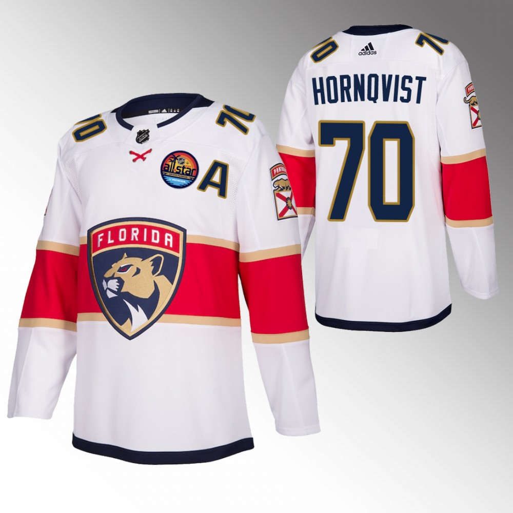Patric Hornqvist 2023 All-Star Patch Florida Panthers White Away Authentic Jersey