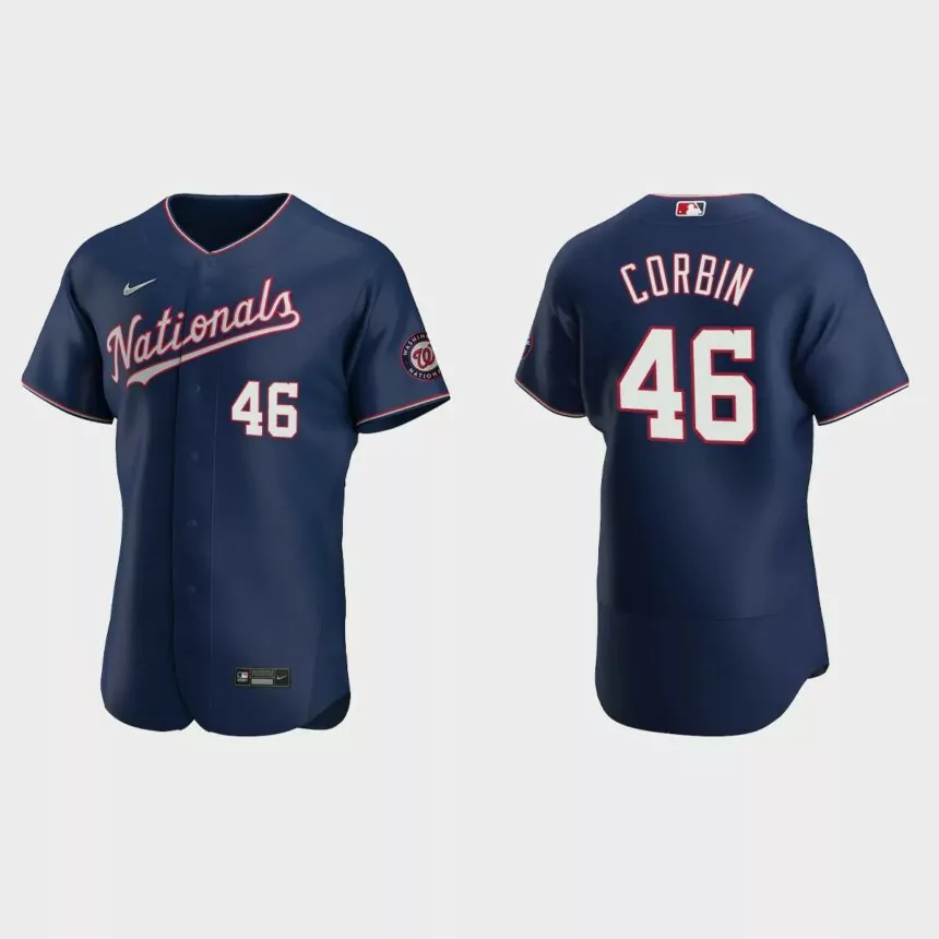 Patrick Corbin Washington Nationals Authentic Alternate Jersey – Navy