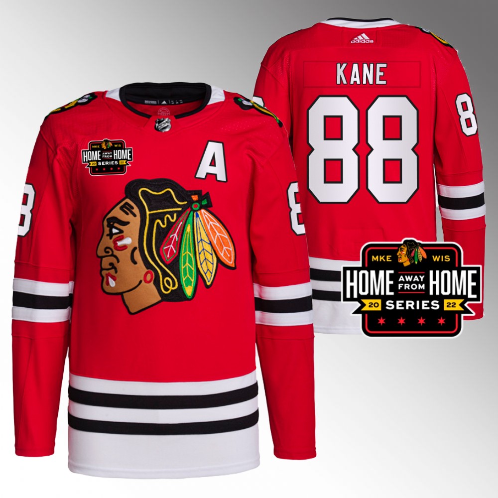 Patrick Kane Chicago Blackhawks Primegreen Red 2022 Milwaukee Home Away From Home Jersey