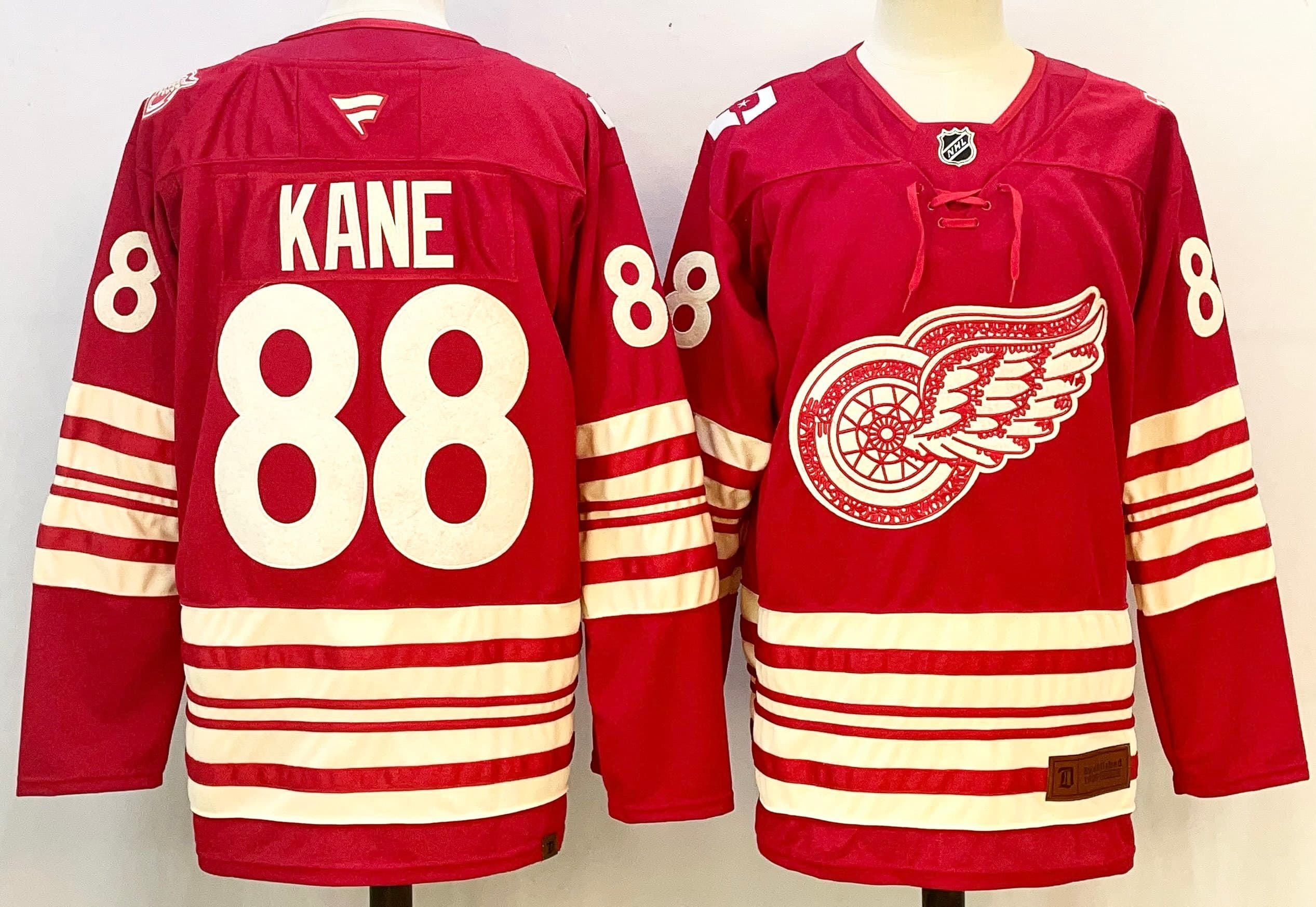 Patrick Kane Detroit Red Wings Fanatics Centennial Premium Player Jersey -  Red