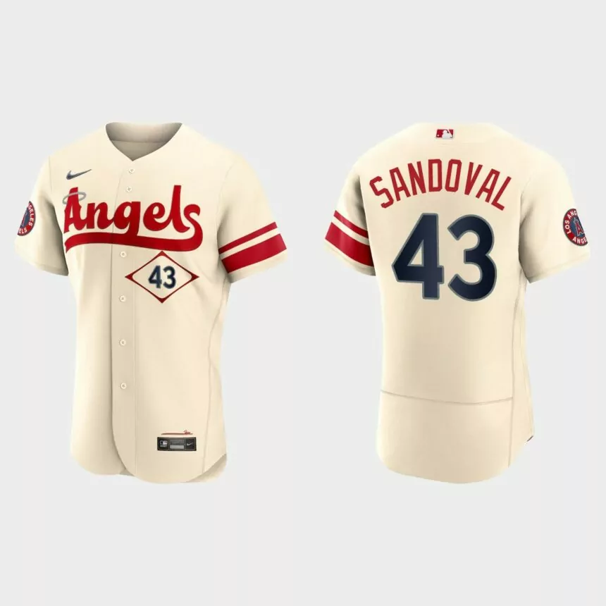 Patrick Sandoval Los Angeles Angels 2022 City Connect Authentic Jersey – Cream