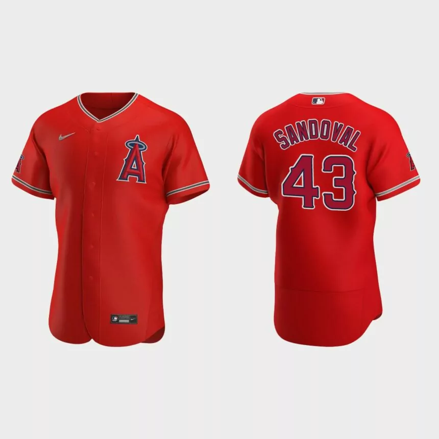 Patrick Sandoval Los Angeles Angels Authentic Alternate Jersey – Red